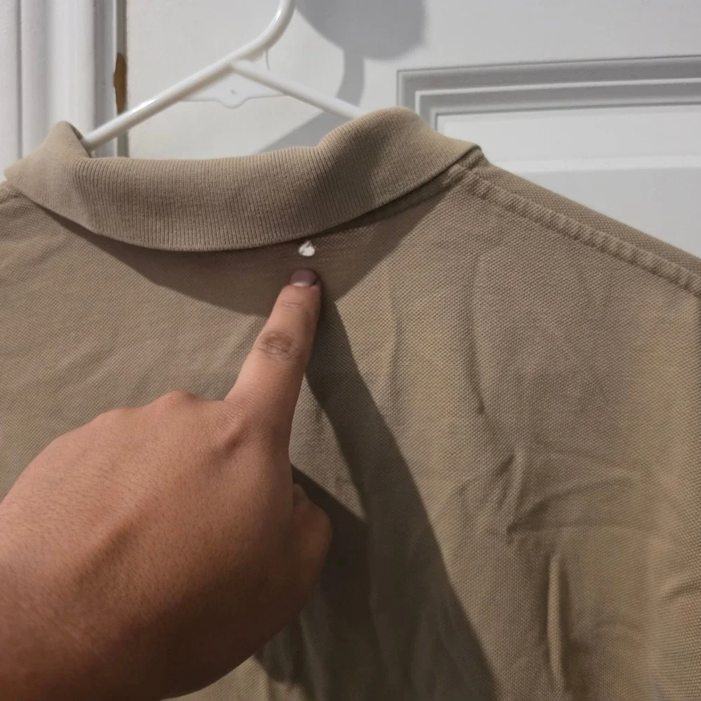 Polo Ralph Lauren Mens XL Tan Khaki Cotton Pique Short Sleeve Polo Shirt Pony